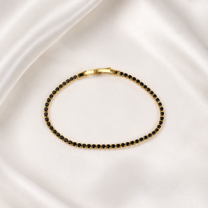 Set 3 Brățări Black & Gold – Charmuri și Cristale | Zallmorra