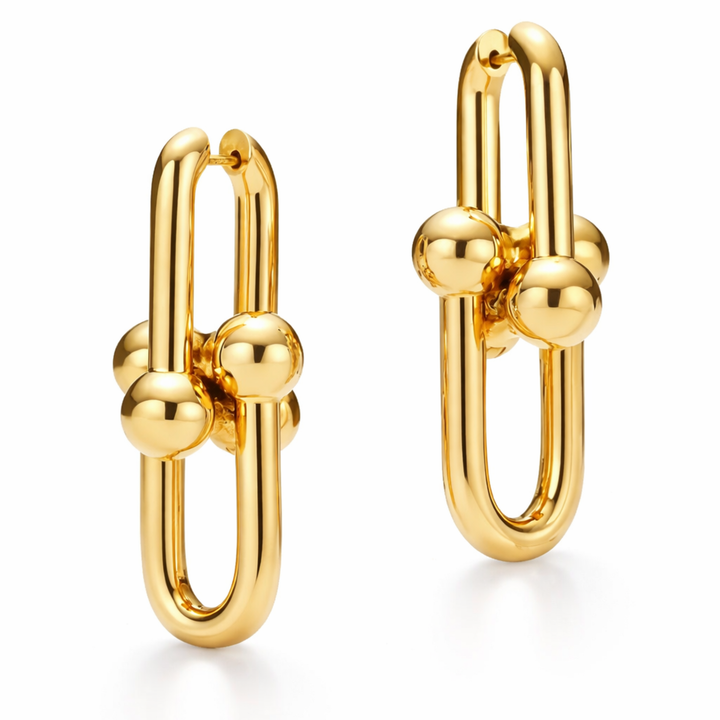 Cercei Gold – Design Geometric Modern, 3 cm, Eleganți și Versatili