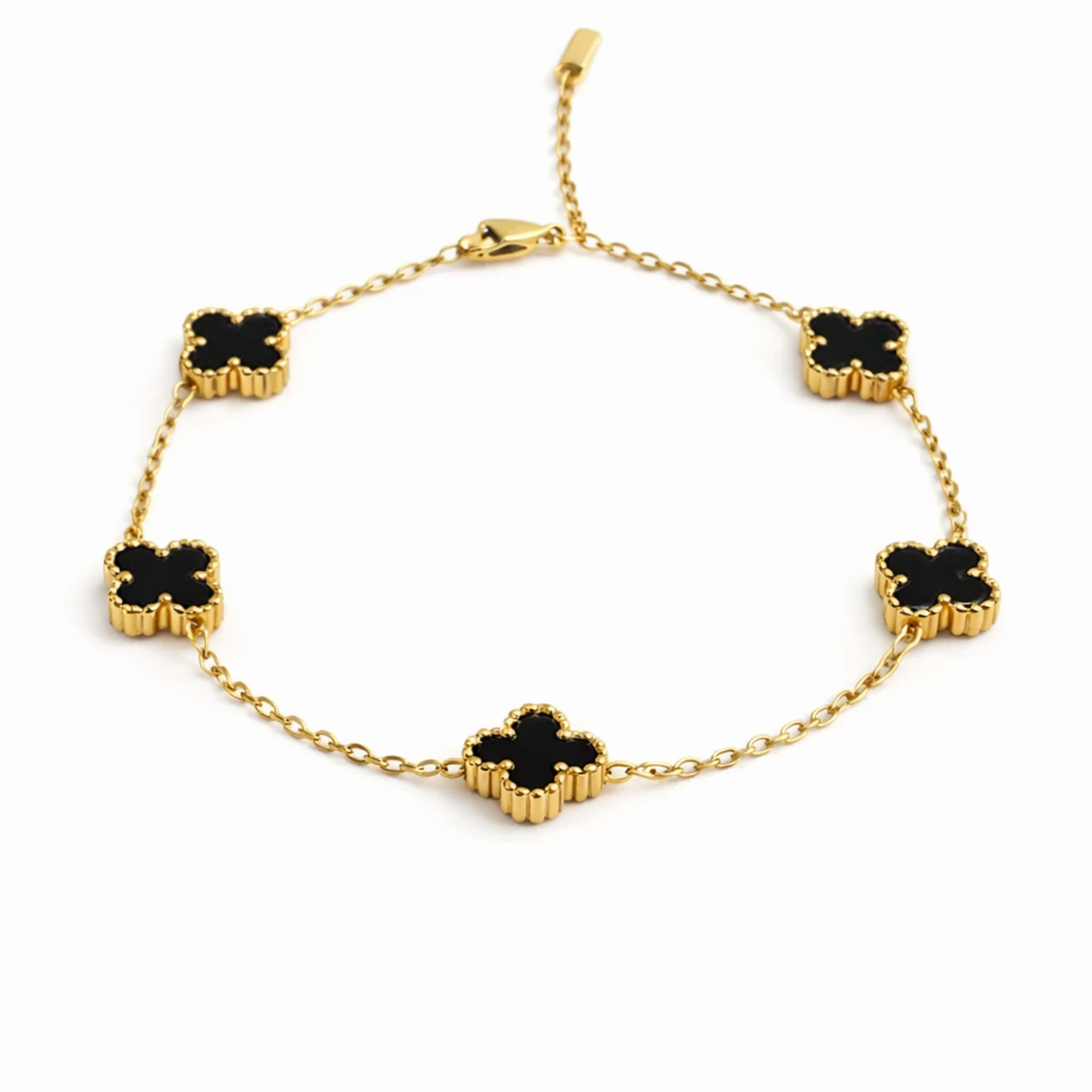 Bratara Zallmorra charm cu email colorat – Negru intens