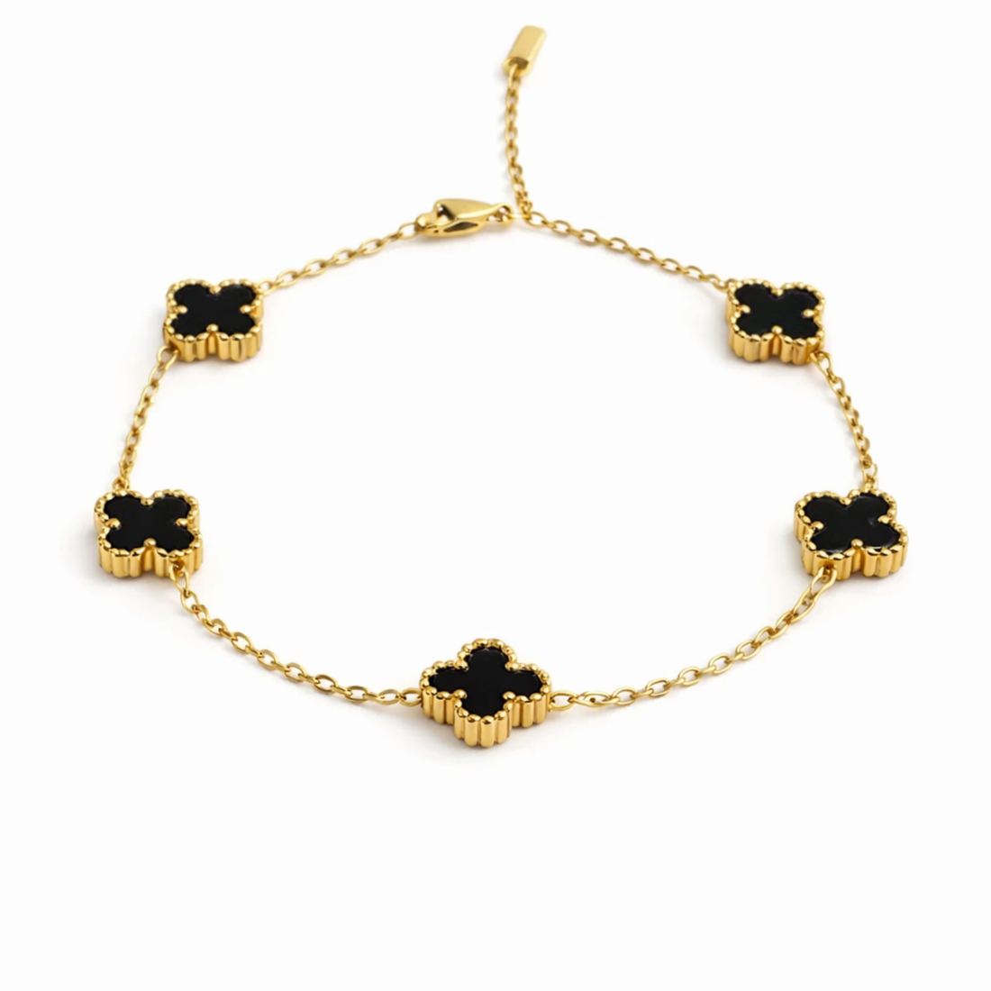 Bratara Zallmorra charm cu email colorat – Negru intens