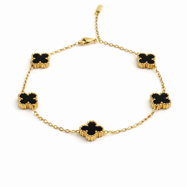 Bratara Zallmorra charm cu email colorat – Negru intens