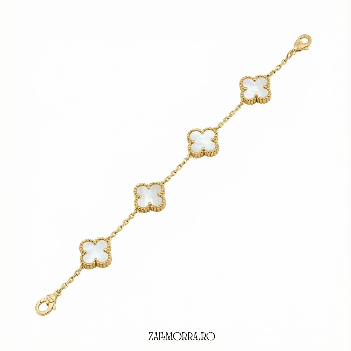 Brățară Trifoi Alb – „White Clover ” cu Trifoi Mare