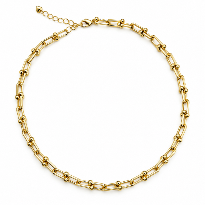 Colier Tiff Clasic unisex – oțel inoxidabil, auriu
