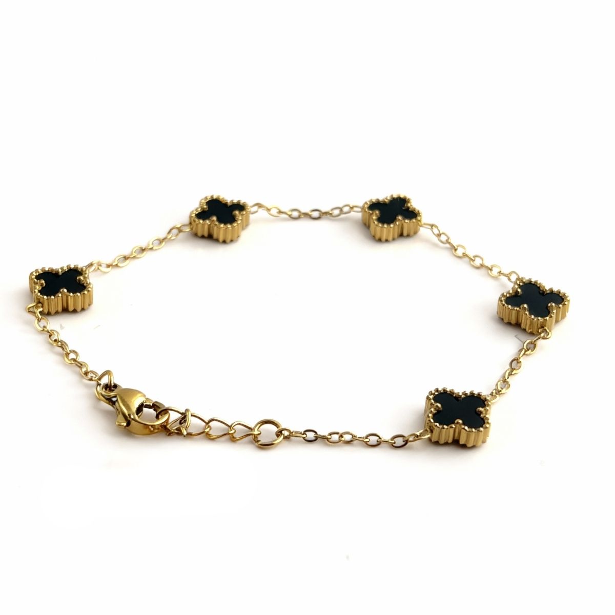 Bratara Zallmorra charm cu email colorat – Negru intens