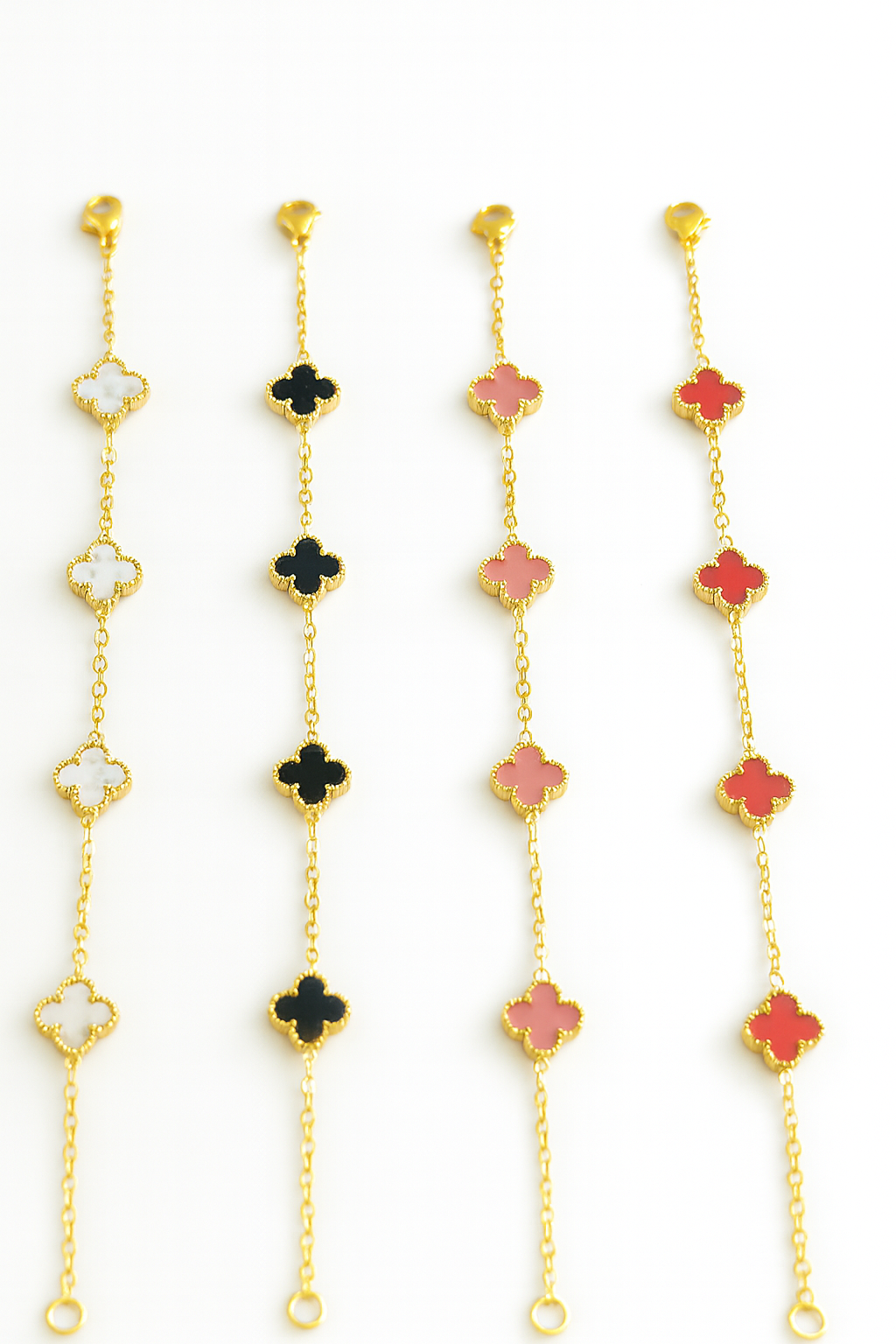 Brățara Zallmorra– „Pink Clover ” cu trifoi  roz  MINI