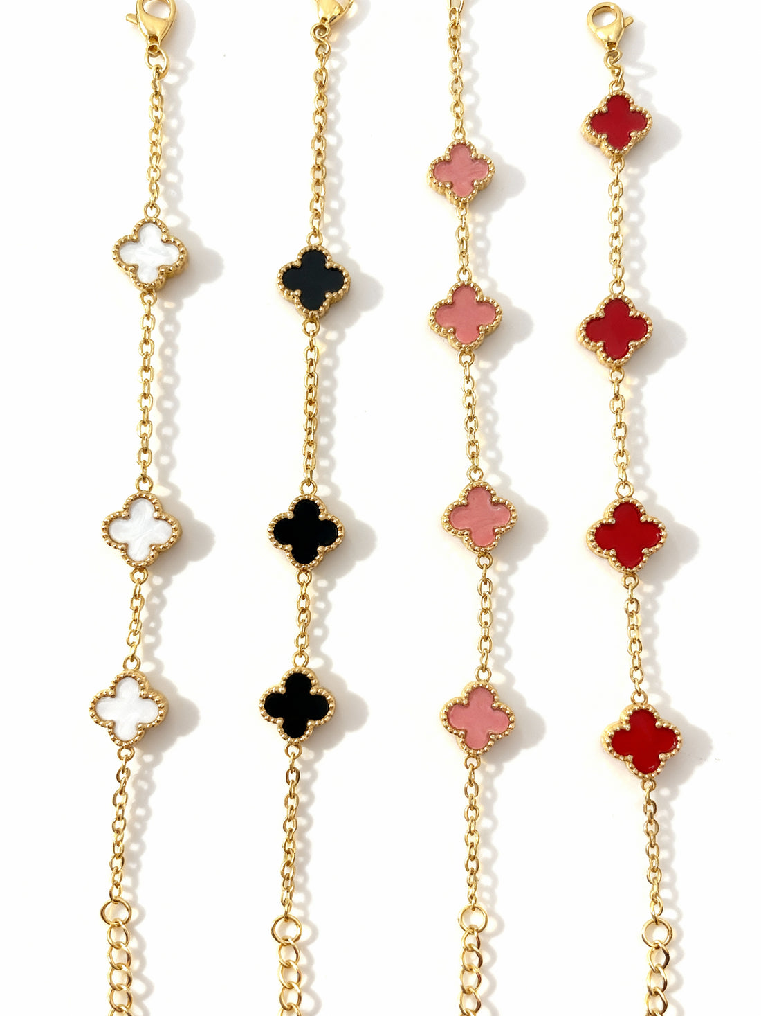 Brățara Zallmorra– „Red Clover ” cu trifoi  roșu MINI