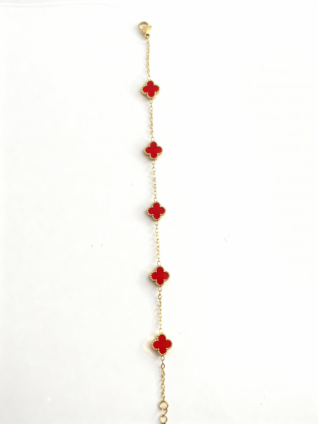 Brățara Zallmorra– „Red Clover ” cu trifoi  roșu MINI