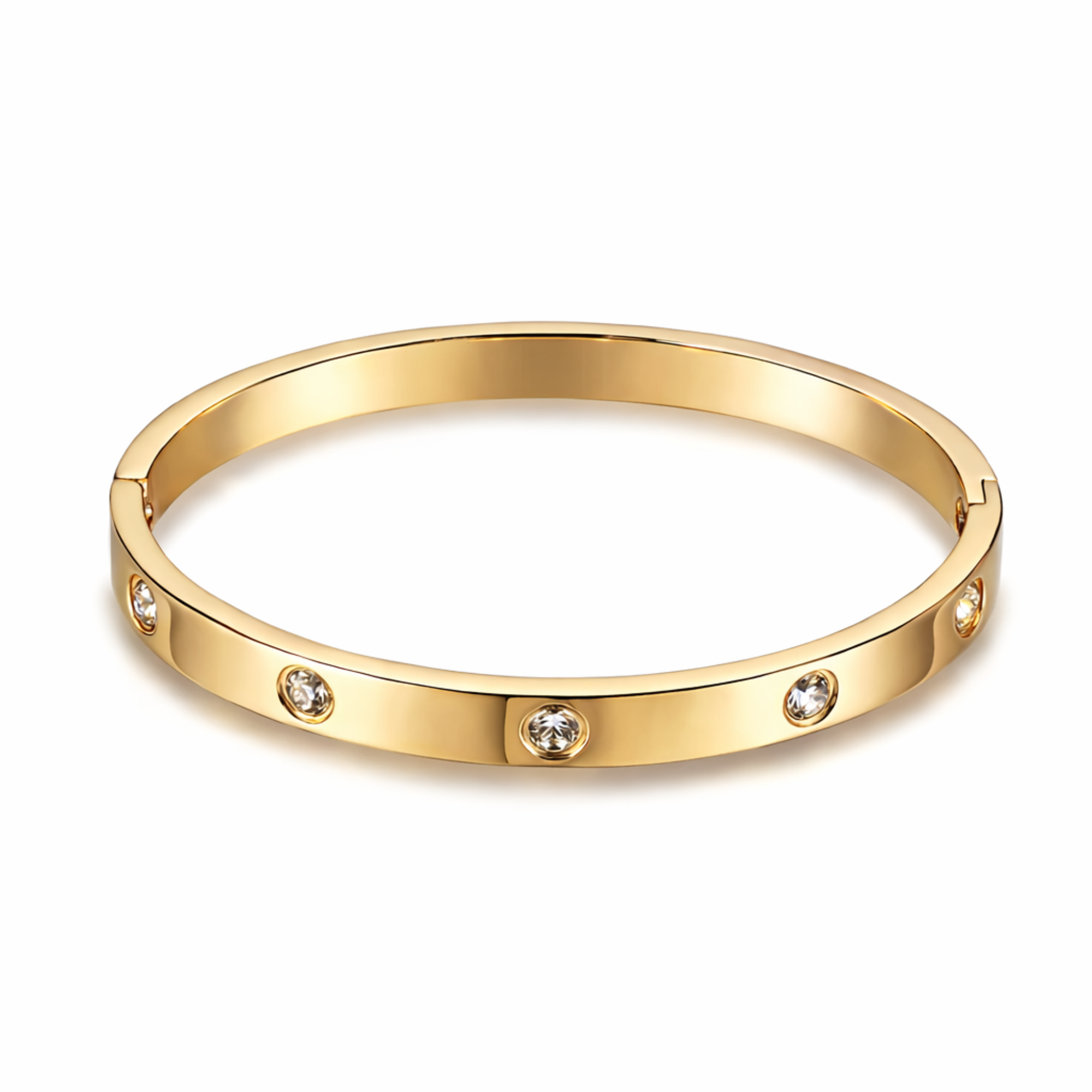 Brățară clasica Zallmorra cu cristale Classic Shine – Auriu | Bijuterii din oțel inoxidabil